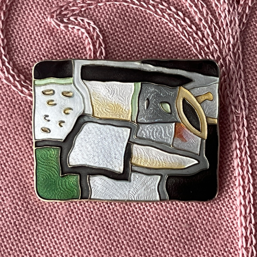 Rare David Andersen Norway Sterling Silver Four Seasons Winter Brooch Pin